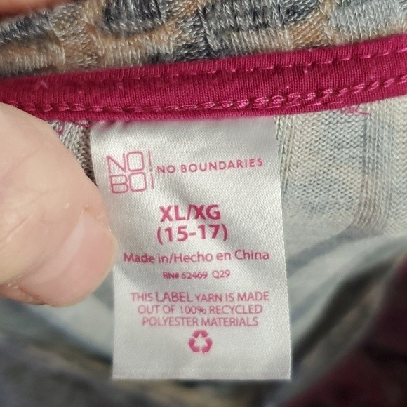 Scoop neck Front tie Multicolor Size XL - Picture 3 of 5